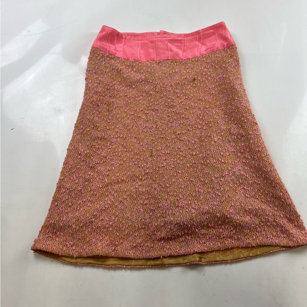mayle women’s pink skirt knitted us4 L95-1